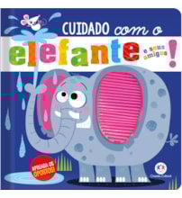 Livro Toque e sinta Never touch a huge elephant!