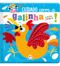 Livro Toque e sinta Never touch a noisy chicken!