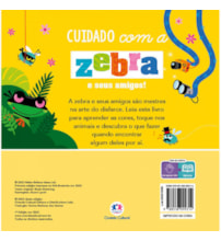 Livro Toque e sinta Never touch a zebra!