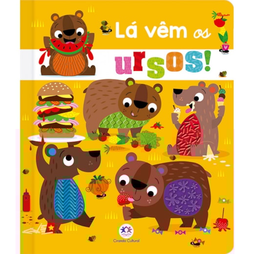 Livro Toque e sinta Never Touch The Hungry Bears