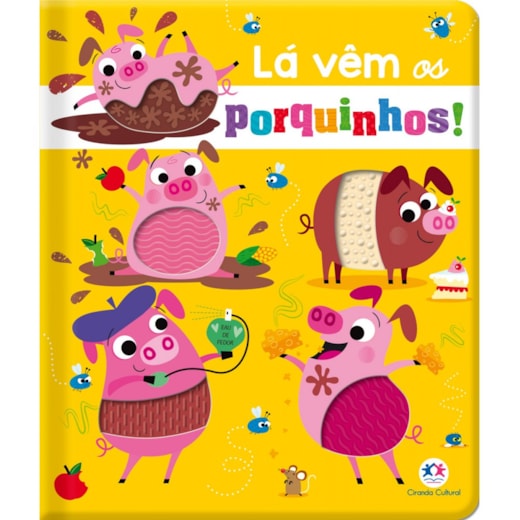 Livro Toque e sinta Never touch the stinky piglets