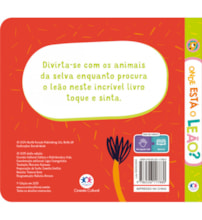 Livro Toque e sinta Onde está o leão?