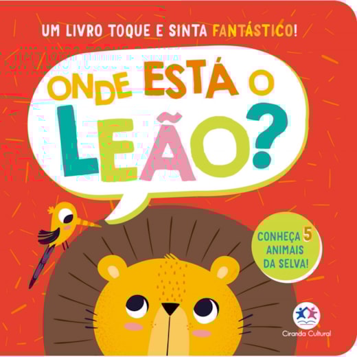 Livro Toque e sinta Onde está o leão?