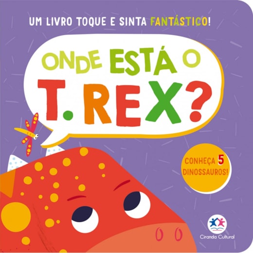 Livro Toque e sinta Onde está o T. rex?
