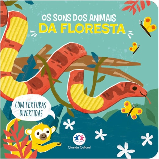 Livro Toque e sinta Os Sons dos Animais da Floresta