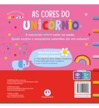 Livro Toque e sinta Unicorn's colours