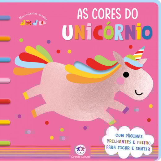 Livro Toque e sinta Unicorn's colours