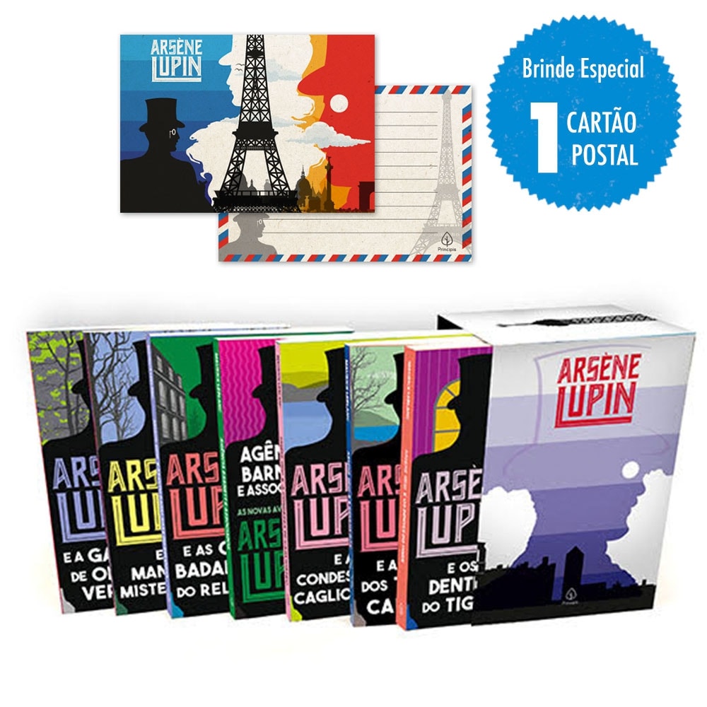 Pfund:Laurens Carouge/ローレンス・カルージュ 作品集 Lupin II - Box com 7 livros com cartão postal : Leblanc, Maurice