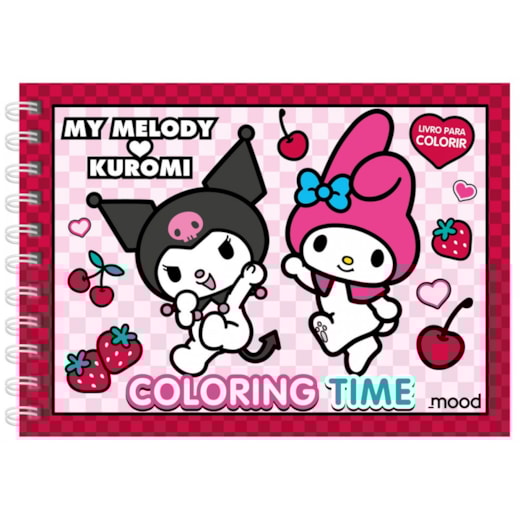 My Melody e Kuromi - Coloring time - Livro de colorir