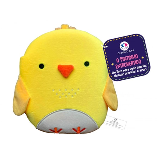 O pintinho extrovertido - Livro de pelúcia