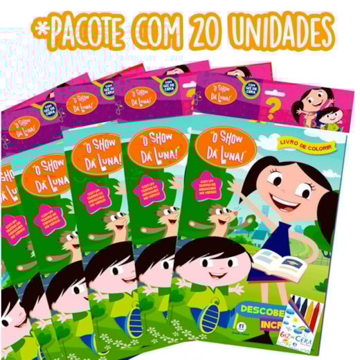 O Show da Luna - Kit com 20 livros para colorir