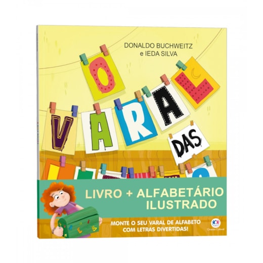 O Varal das Letras - Livro + Alfabetário Ilustrado (cinta)