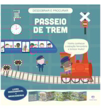 Passeio de trem - Livro desdobrável + brincadeiras