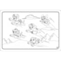 Patrulha Canina - Comfy and 4 Cards para colorir e colecionar