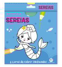 Sereias - 2 livros de colorir sanfonados