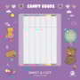 Sweet and Cozy - para colorir