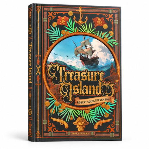 Treasure Island - Edição importada em inglês - Capa dura com relevo