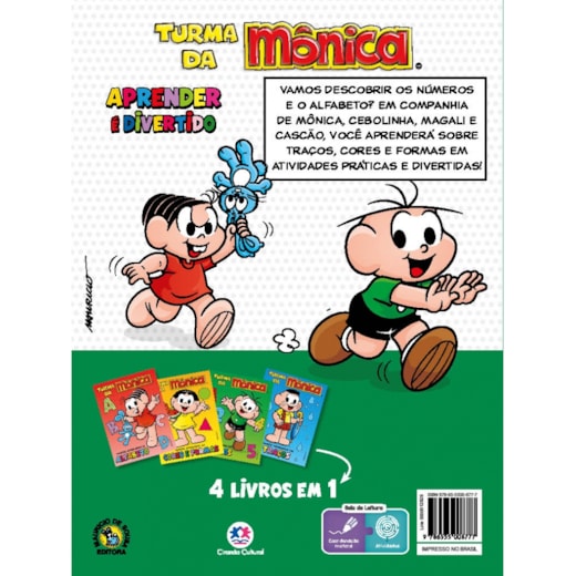 Livro - Turma da Mônica Diversão com Adesivos - Mônica e Cebolinha