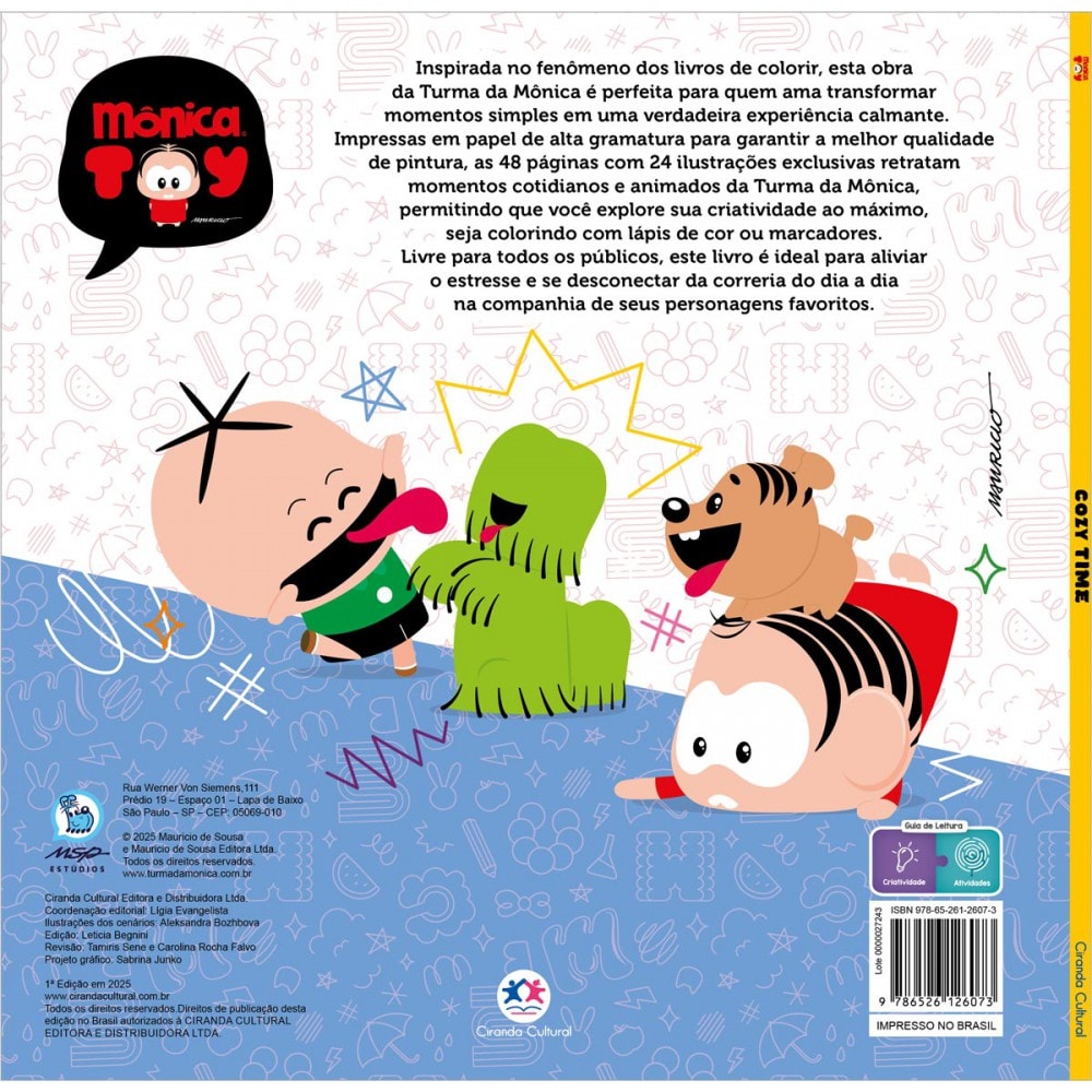 Turma da Mônica - Cozy time - Ciranda Cultural