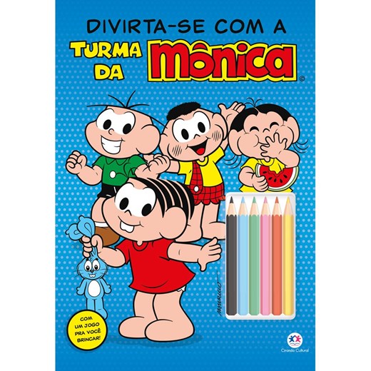 LIVRO INFANTIL COLORIR CIRANDA CULTURAL TURMA DA MONICA BRINCANDO JUNTOS