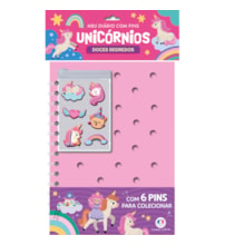 Unicórnios - leia e colecione - Diário com pins