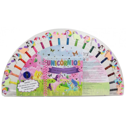 Unicórnios - Livro com atividades e desenhos para colorir