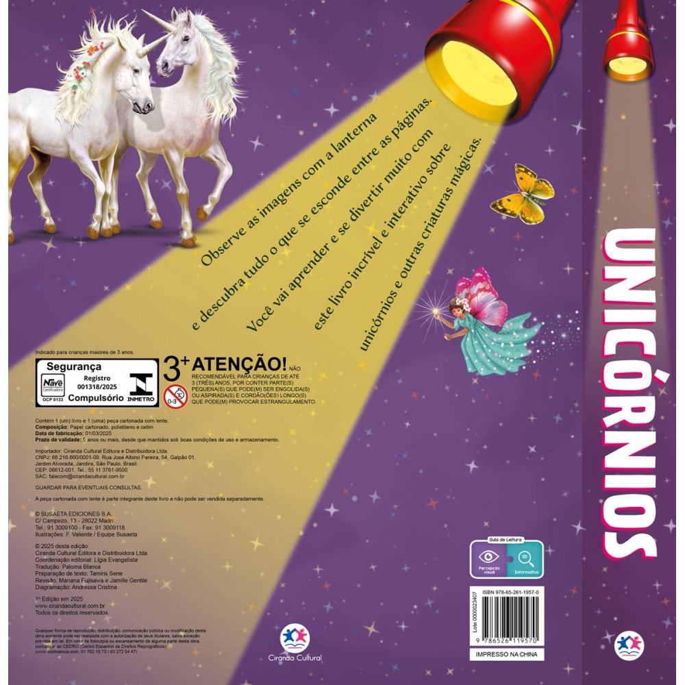 Unicórnios - Livro com lanterna - Ciranda Cultural