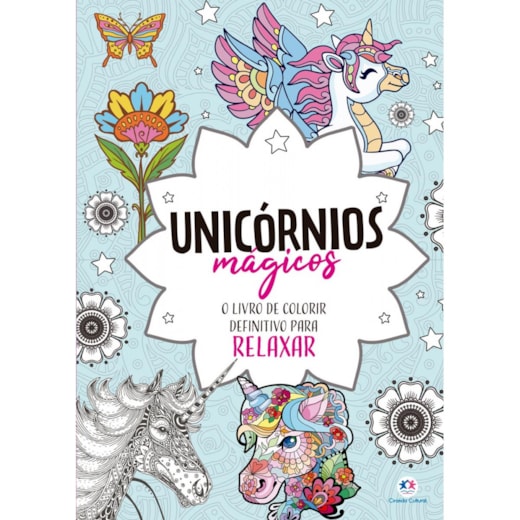 Unicórnios Mágicos - Livro de colorir e relaxar mandalas